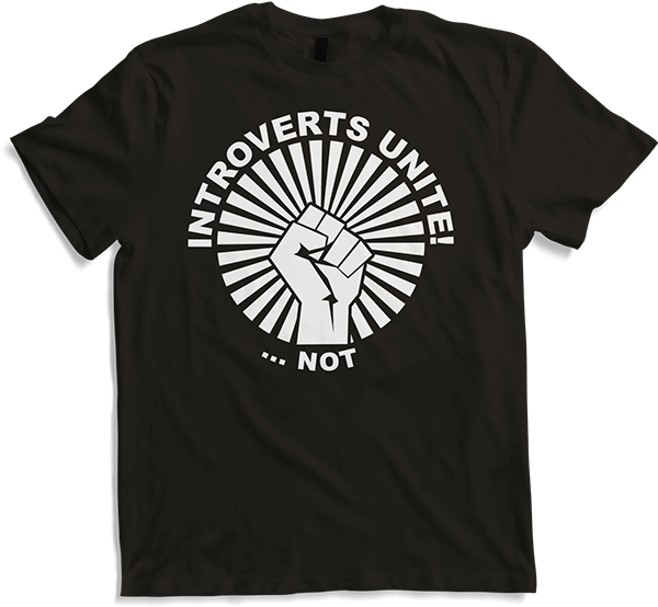 Produktbild von T-Shirt Funny Introverts Unite Sarkastic Spruch Nerd Loner Humor