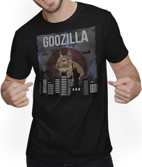 Produktbild von T-Shirt mit Mann GOOZILLA | Lustiger Degu Spruch | Octodon Degus Accessoire