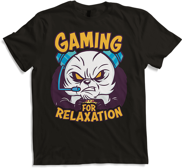 Produktbild von T-Shirt Gaming für Entspannung Gamer Nerd Panda PC Computerspiele