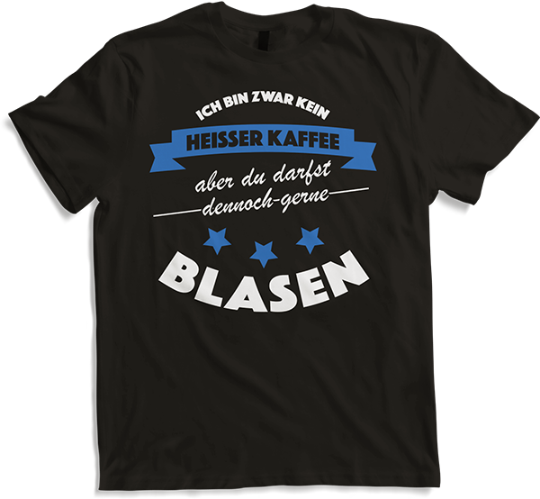 Produktbild von T-Shirt Gerne Blasen Versauter Sexwitz Anmachspruch Anmach Sprüche