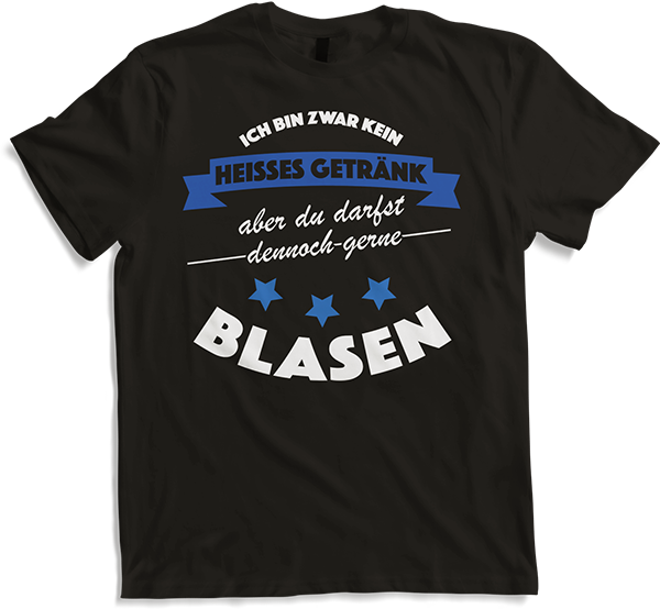 Produktbild von T-Shirt Gerne Blasen Versauter Sexwitz Anmachspruch Anmach Sprüche