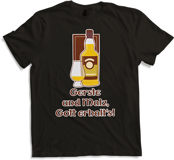Produktbild von T-Shirt Gerste und Malz Gott erhalt's Schottland Islay Scotch Whisky