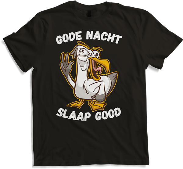 Produktbild von T-Shirt Gode Nacht slaap good Möwe Nordsee Friesland Plattdeutsch