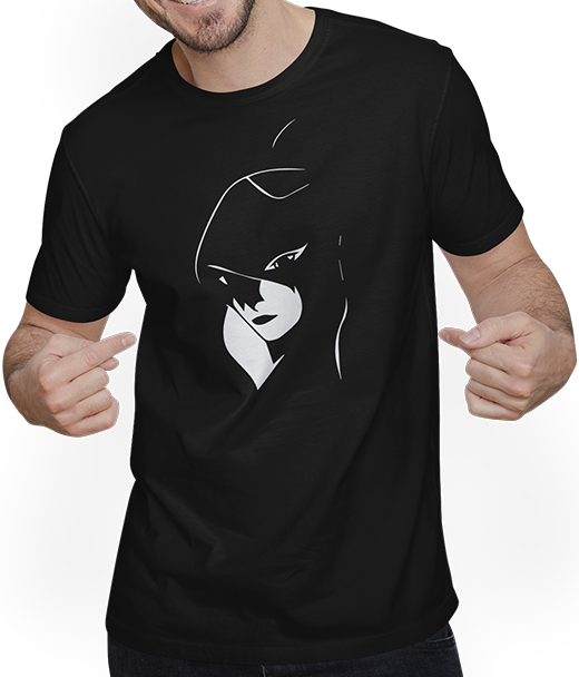 Produktbild von T-Shirt mit Mann Gothic Girl Dark Fairytale Goth Okult Frauen Batcave
