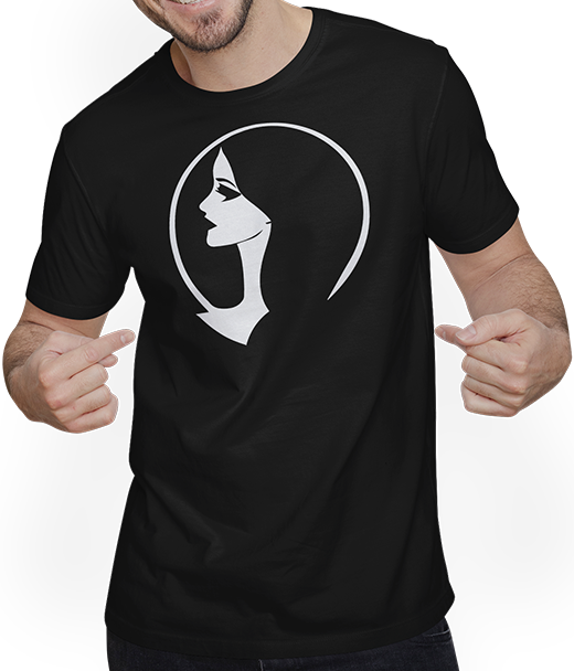 Produktbild von T-Shirt mit Mann Gothic Girl Dark Fairytale Goth Okult Frauen Batcave