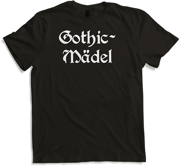 Produktbild von T-Shirt Gothic Mädel Goth Dark Wave Batcave Spruch Gothic Mädchen