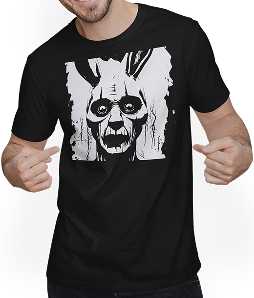 Produktbild von T-Shirt mit Mann Grindcore Occult Horror Art Death Metal Thrash Metall
