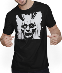 Produktbild von T-Shirt mit Mann Grindcore Occult Horror Art Death Metal Thrash Metall