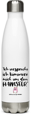 Produktbild von Edelstahlflasche Hamster | Genervte Eltern | Lustiger Spruch | Nager | Mama