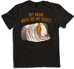 Produktbild von T-Shirt Hey Mum Where Are My Treats? Lustiger Meerschweinchen Spruch