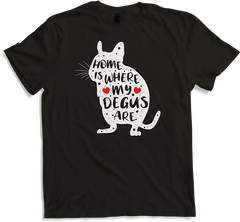 Produktbild von T-Shirt Home Is Where My Degus Are | Lustiger Degu Spruch | Geschenk