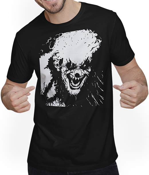 Produktbild von T-Shirt mit Mann Horror Clown Gruseliger Halloween Horror Film Evil Clowns