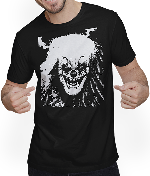 Produktbild von T-Shirt mit Mann Horror Clown Gruseliger Halloween Horror Film Evil Clowns