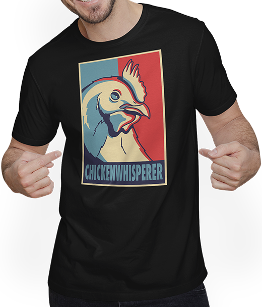 Produktbild von T-Shirt mit Mann Hühnerflüsterer | Hühner Huhn Spruch Hühner Bauer