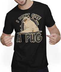 Produktbild von T-Shirt mit Mann I Don't Give a Pug Cheeky Dog Lustiger Mops Spruch