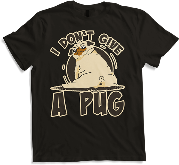 Produktbild von T-Shirt I Don't Give a Pug Cheeky Dog Lustiger Mops Spruch