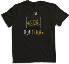 Produktbild von T-Shirt I Love Hot Chicks | Lustiger Hühnerspruch | Food & BBQ Chef