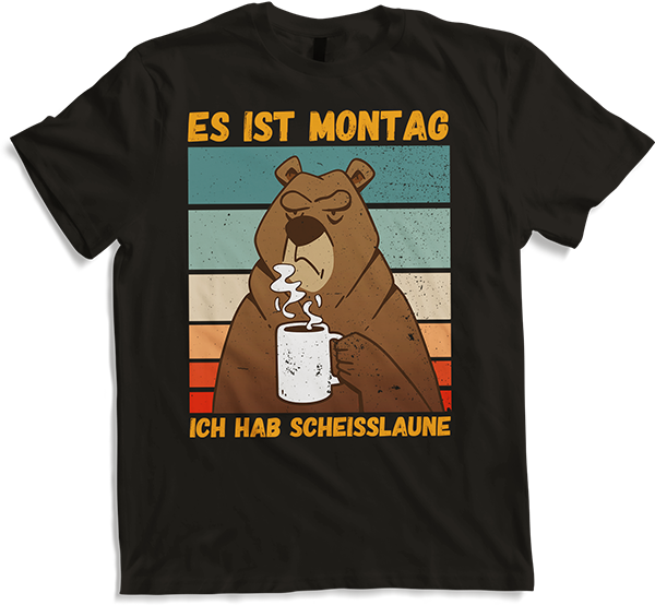 Produktbild von T-Shirt Ich hab Scheißlaune Bär Sarkastische Freche Sprüche Bären