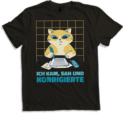 Produktbild von T-Shirt Ich kam, sag und korrigierte Deutschlehrerinnen Sprüche