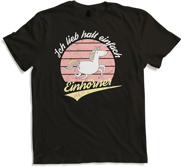 Produktbild von T-Shirt Ich lieb halt einfach Einhörner, ok? | Einhorn Spruch