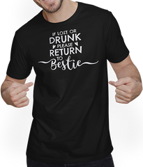 Produktbild von T-Shirt mit Mann If Lost Or Drunk Please Return To Bestie Saying Club Party