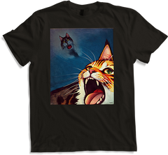 Produktbild von T-Shirt Impressionistische lustige Katze schreiende Impressionismus Katzen