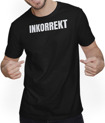 Produktbild von T-Shirt mit Mann Inkorrekt Politisches Statement Protest Sprüche Standpunkt