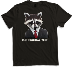 Produktbild von T-Shirt Ist denn schon Montag Sprüche Arbeit Spruch Büro Waschbär