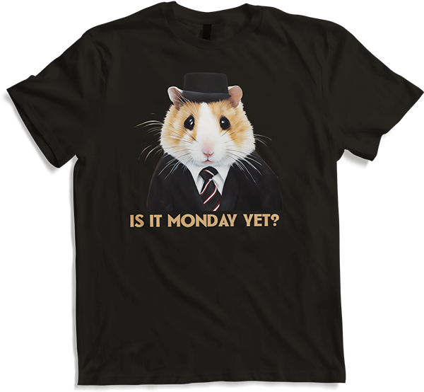 Produktbild von T-Shirt Ist es Montag noch? Montag Sprüche Arbeitsspruch Büro Hamster