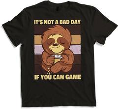 Produktbild von T-Shirt It's Not A Bad Day If You Can Game Sloth Zocker Gamer Spruch