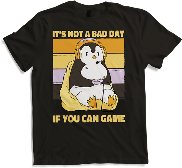Produktbild von T-Shirt It's Not A Bad Day If You Can Game Vogel Zocker Gamer Spruch