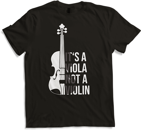 Produktbild von T-Shirt It's a Viola not a Violin Bratsche Spieler Spruch