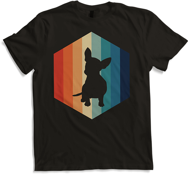 Produktbild von T-Shirt Jack Russel Terrier | Retro Hexagon | Für Hundehalter