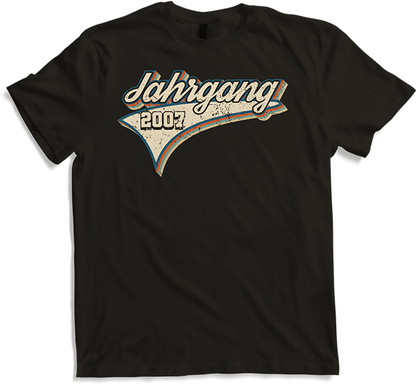 Produktbild von T-Shirt Jahrgang 2007 Jugendliche Teen 15 Geburtstag Mädchen Jungen