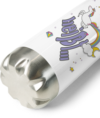 Produktbild vom Boden der Thermoflasche Jaja Einhorn | Cooler lustiger Spruch | Furz und Regenbogen