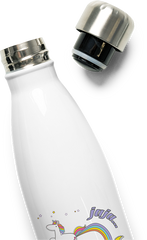 Produktbild vom Oberteil der Thermoflasche Jaja Einhorn | Cooler lustiger Spruch | Furz und Regenbogen