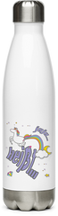 Produktbild von Edelstahlflasche Jaja Einhorn | Cooler lustiger Spruch | Furz und Regenbogen