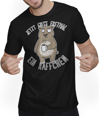 Produktbild von T-Shirt mit Mann Jetzt gibt's erstmal ein Käffchen Bär Kaffee Sprüche Bären