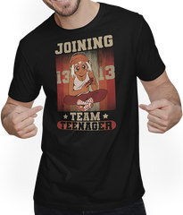 Produktbild von T-Shirt mit Mann Joining Team Teenager Spruch Teen Gamer Girl 13. Geburtstag