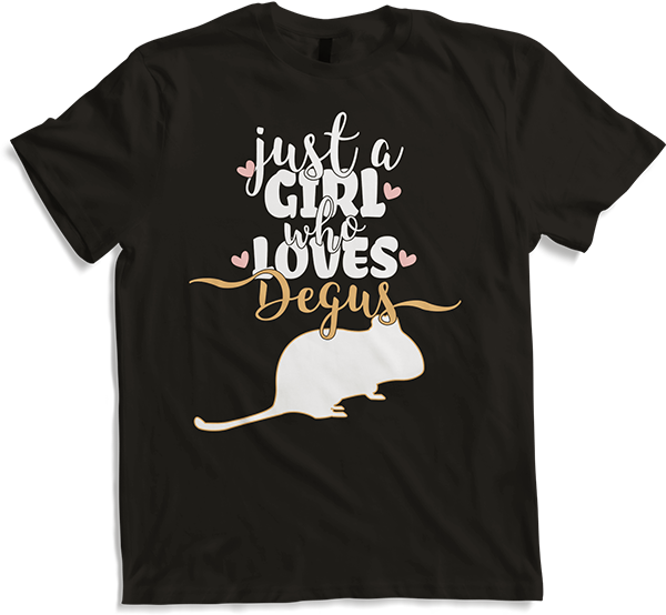 Produktbild von T-Shirt Just A Girl Who Loves Degus | Lustiger Deguspruch | Degu