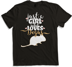 Produktbild von T-Shirt Just A Girl Who Loves Degus | Lustiger Deguspruch | Degu