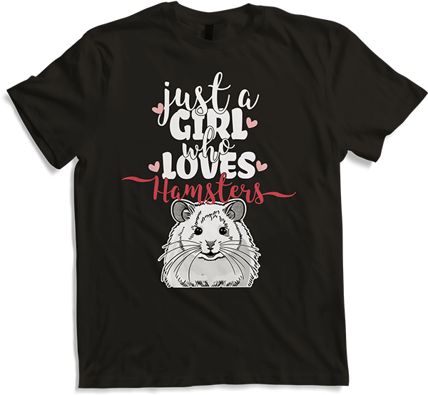 Produktbild von T-Shirt Just A Girl Who Loves Hamster Darf Hamster Golden Hamster
