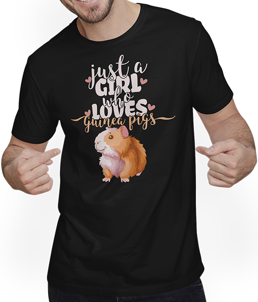 Produktbild von T-Shirt mit Mann Just A Girl Who Loves Meerschweinchen | Lustiges Nager