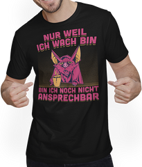 Produktbild von T-Shirt mit Mann Kaputte Morgenmuffel Fledermaus Freche Kaffee Sprüche