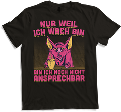 Produktbild von T-Shirt Kaputte Morgenmuffel Fledermaus Freche Kaffee Sprüche