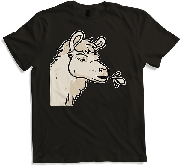 Produktbild von T-Shirt Llamas Cheeky Spuck-Lama