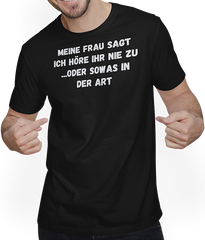 Produktbild von T-Shirt mit Mann Lustige Ehemänner Sprüche für humorvolle Ehepaare Ehefrau