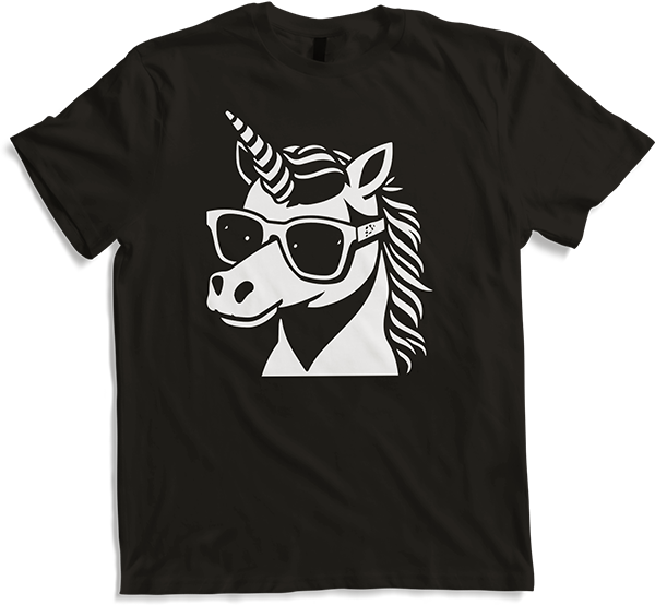 Produktbild von T-Shirt Lustige Einhörner tragen Sonnenbrille cooles Einhorn