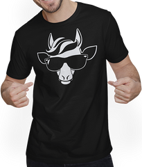 Produktbild von T-Shirt mit Mann Lustige Einhörner tragen Sonnenbrille cooles Einhorn
