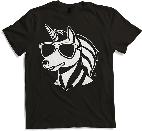 Produktbild von T-Shirt Lustige Einhörner tragen Sonnenbrille cooles Einhorn